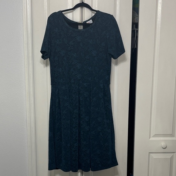 LuLaRoe Dark Teal Mini Dress - Picture 1 of 9